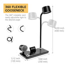 4-in-1 Wireless Charger with BT Speaker