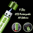 USB Rechargeable AA Batteries