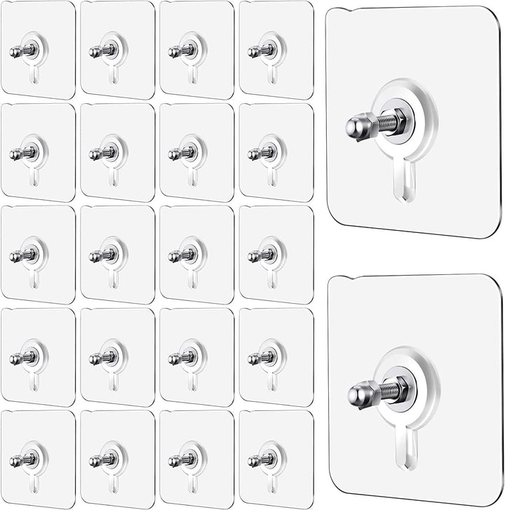 10 Pcs No Drilling Screw Wall Hooks