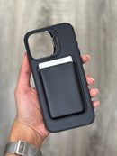 Black Wallet Phone Case with Card Holder