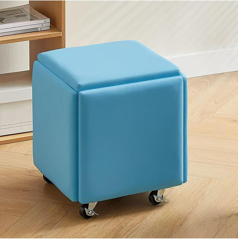 Convertible Storage Ottoman with Wheels