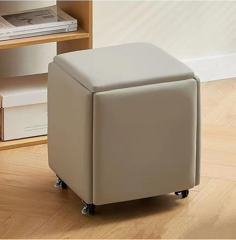 Convertible Storage Ottoman with Wheels