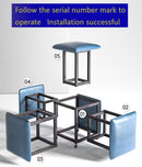 Convertible Storage Ottoman with Wheels