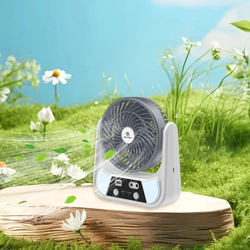Ersy Power - Rechargeable Solar Fan