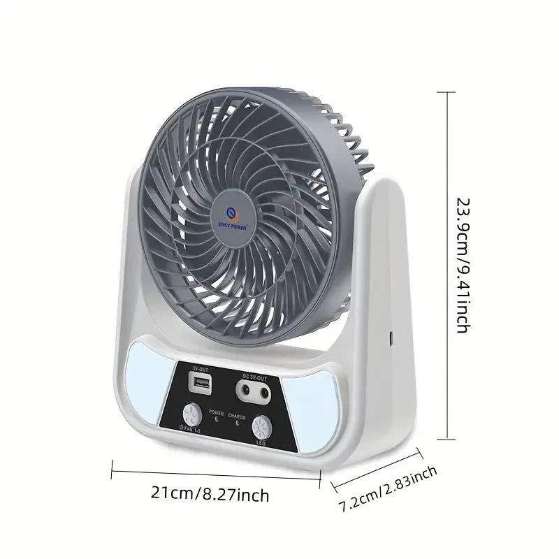 Ersy Power - Rechargeable Solar Fan