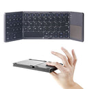 Foldable Bluetooth Keyboard with Touchpad