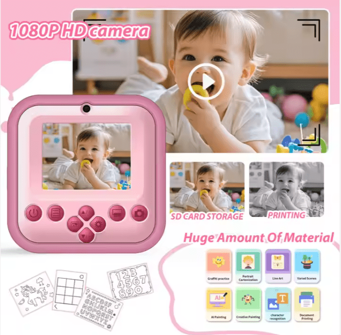 Instant-Print Camera for Kids