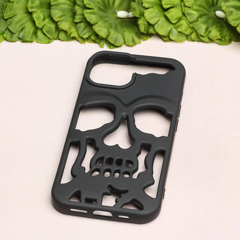 Matte Black Skeleton Phone Case