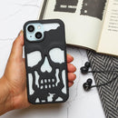 Matte Black Skeleton Phone Case