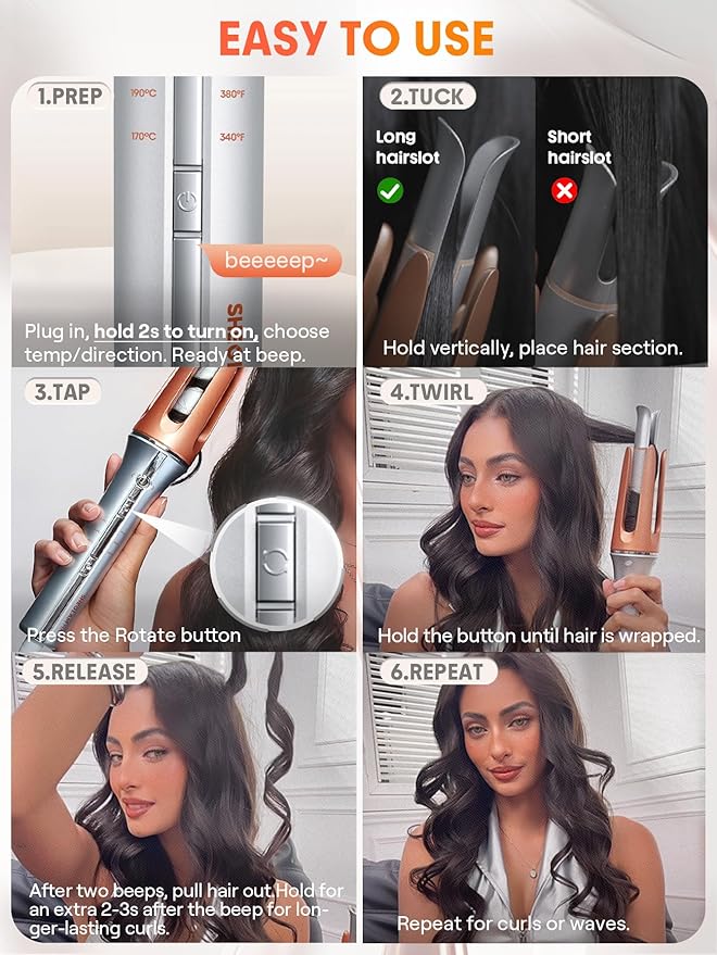 SHEGLAM HAIR – مكواة تجعيد الشعر الفورية It-Curl One-Touch ©